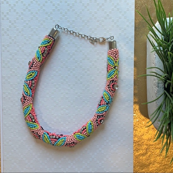 Topshop // Colourful Beaded Choker